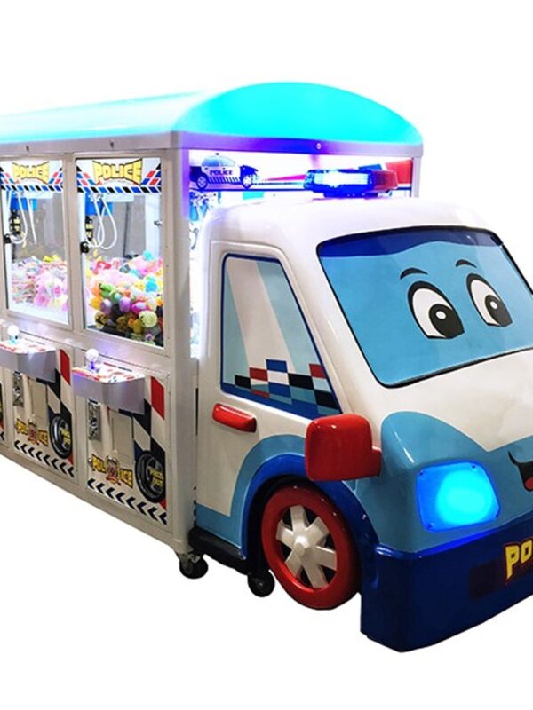 Coast to Coast Police Car Crane Claw Machine Arcade Game - 6 Player