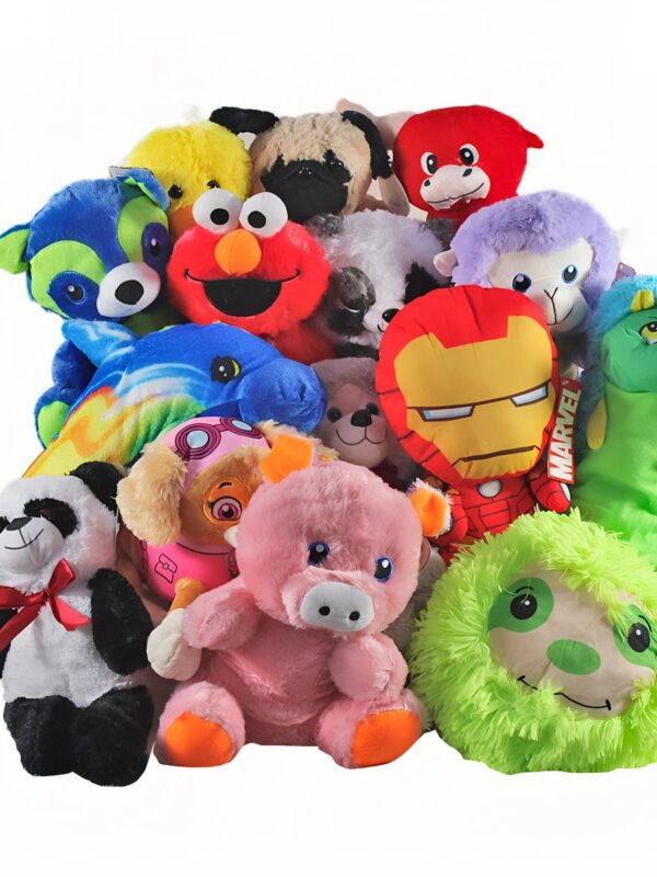 Game Room Guys Crane Claw Animal Plush Kit - 10% Licensed Jumbo - 10" to 12" - 100 Pieces