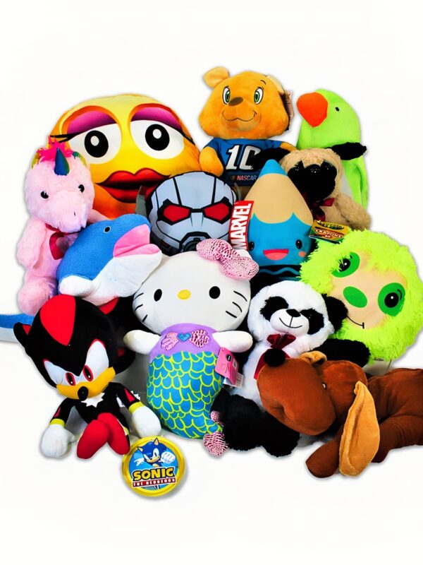 Game Room Guys Crane Claw Animal Plush Kit - 30% Licensed Jumbo - 10" to 12" - 100 Pieces