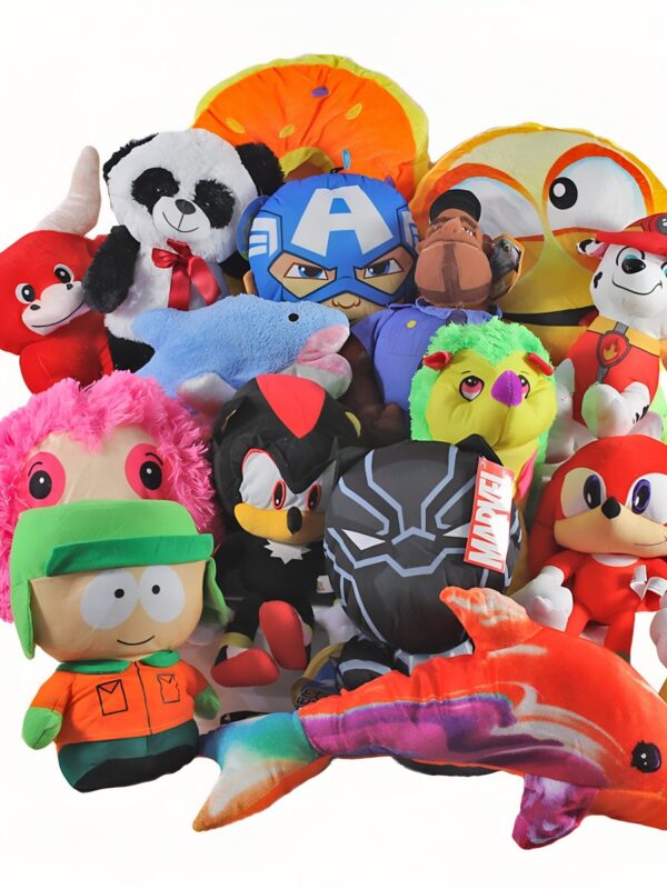 Game Room Guys Crane Claw Animal Plush Kit - 50% Licensed Jumbo - 10" to 12" - 100 Pieces