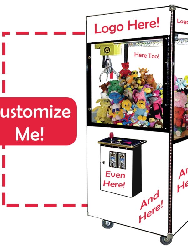 Game Room Guys Customizable Crane Claw Machine Arcade Game