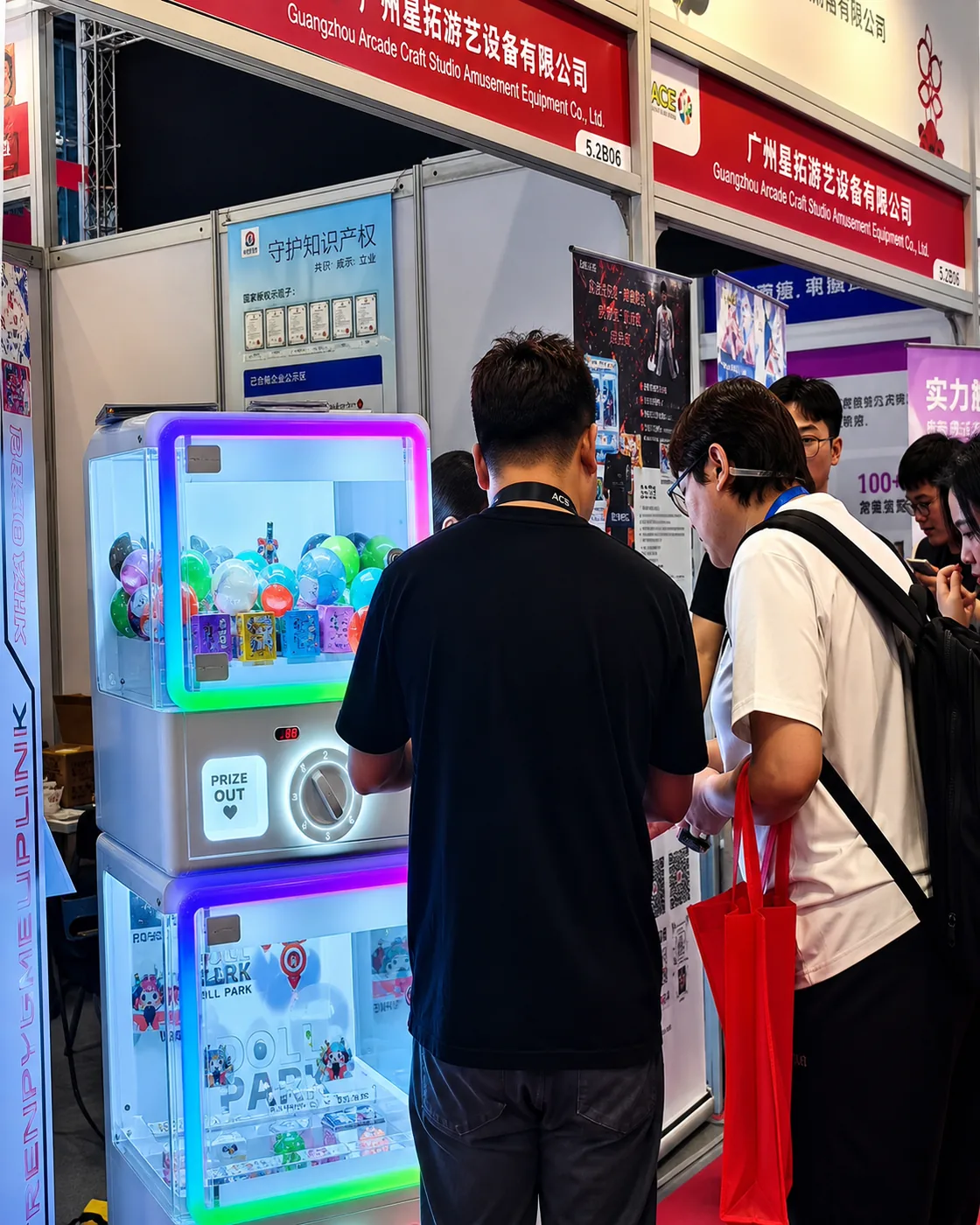 Arcade Craft Studio exhibition booth