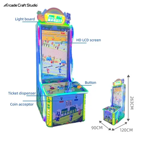 Go Go Rabbit Road Crossing Arcade Ticket Redemption Game