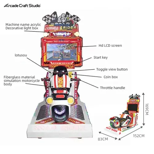 Road Rider Kids Motorcycle Arcade Game