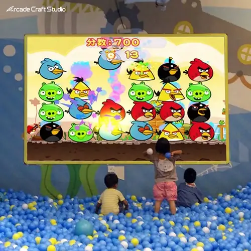 Happy Croquet Wall Projection Ball Throwing Game
