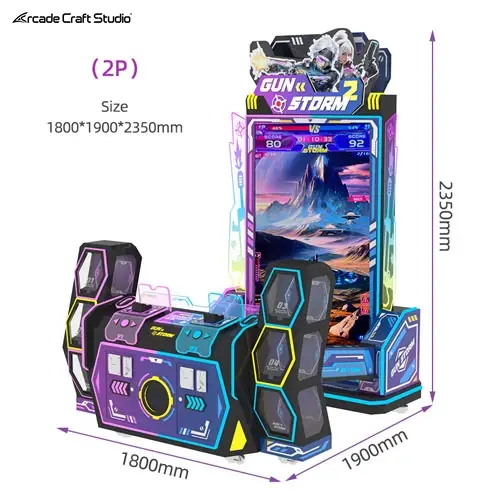 Gun Storm Shooting Arcade Game Machine (2P)