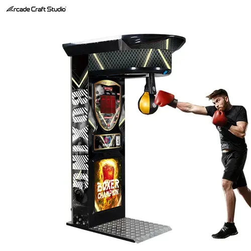 Black King Punching Bag Game Machine (Old Style)