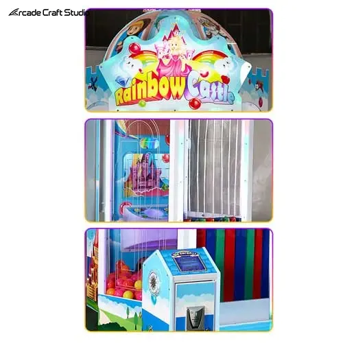 Rainbow Castle Ball Drop Arcade Machine Redemption Game