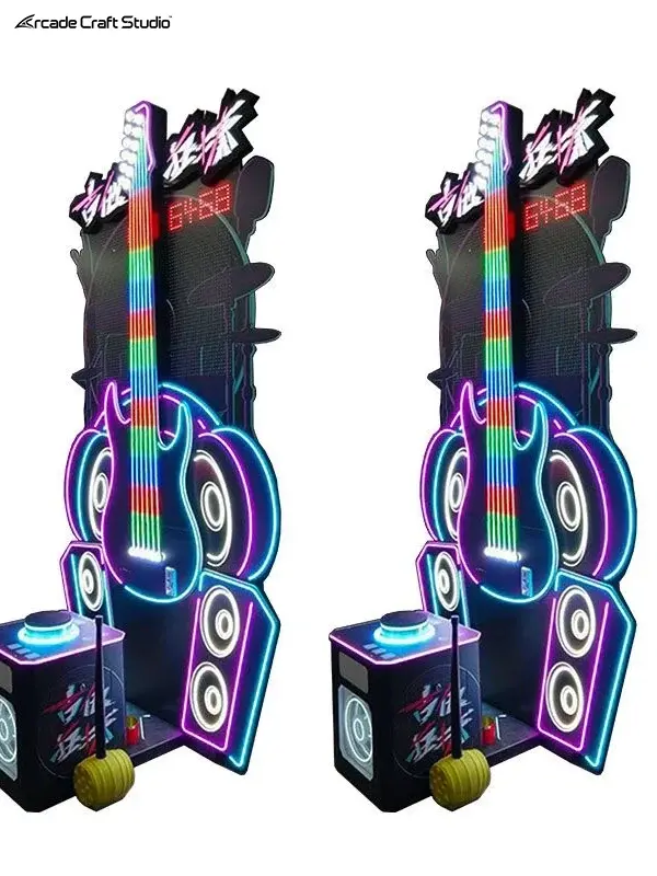 Guitar Strumming Hammer Arcade Game Machine