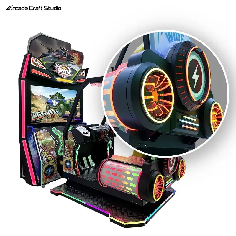 Wide Ride Arcade Car Racing Machine