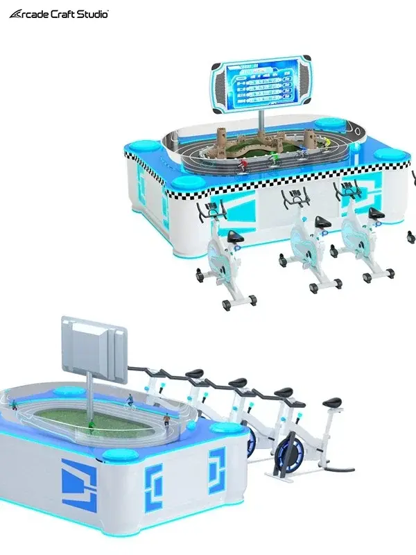 Sand Table Synchronous 4 Person Bicycle Arcade