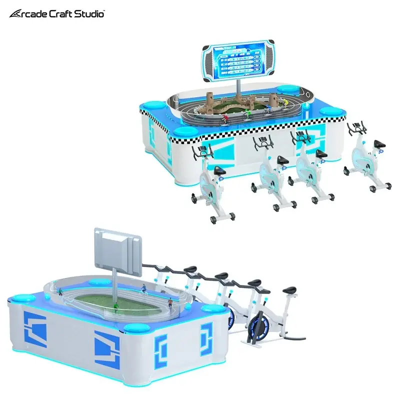 Sand Table Synchronous 4 Person Bicycle Arcade