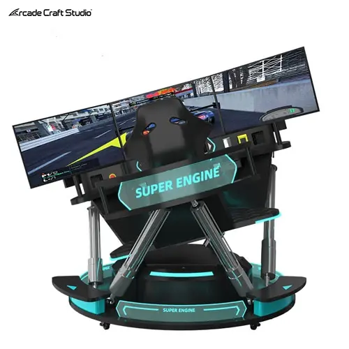 Super Engine 6dof Racing Simulator With 3 Screen