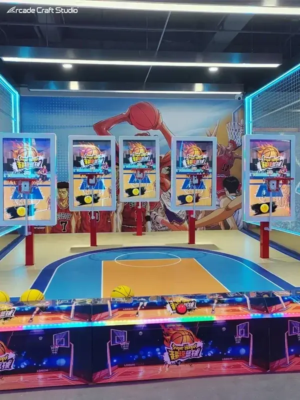 Multiplayer Indoor Basketball Game Simulation