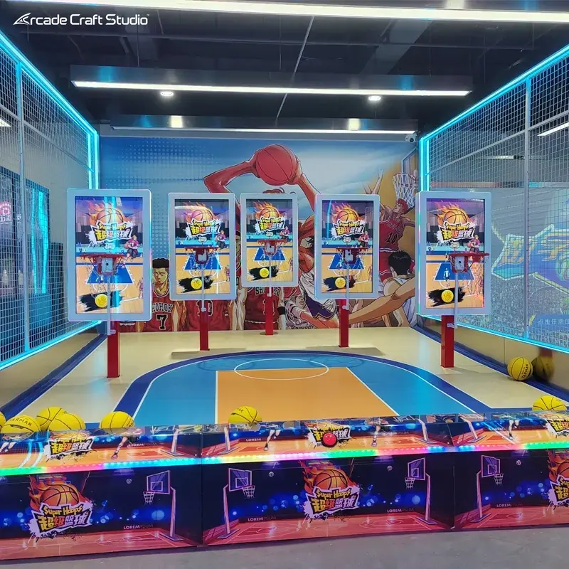 Multiplayer Indoor Basketball Game Simulation