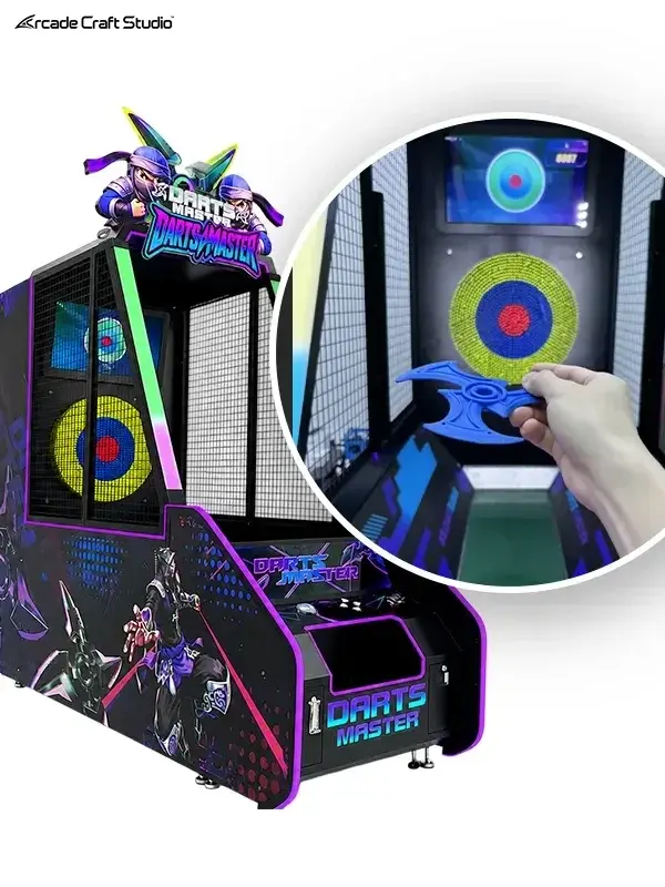 Darts Master Shuriken Throwing Arcade Machine