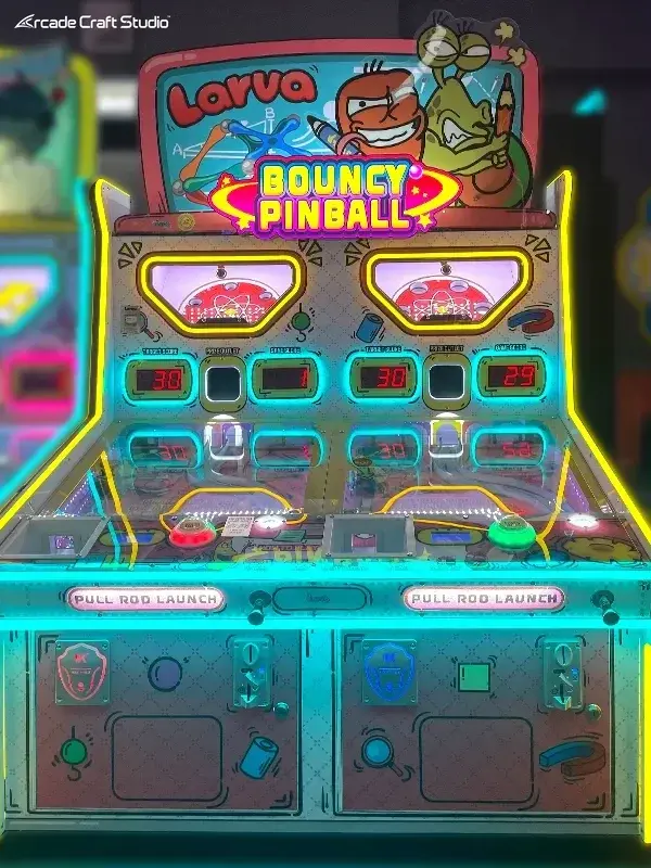 Cartoon Bug Bouncy Pinball Ticket Game Machine