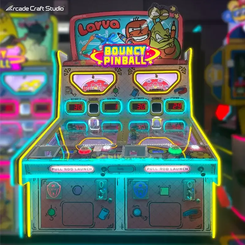 Cartoon Bug Bouncy Pinball Ticket Game Machine