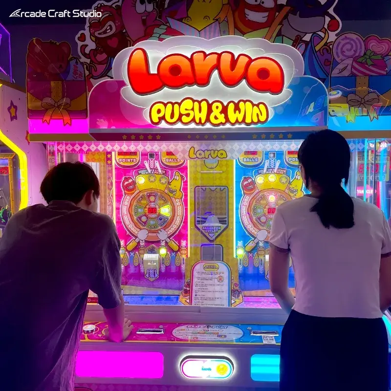 Cartoon Bug Marble Pusher Game Prize Game Machine