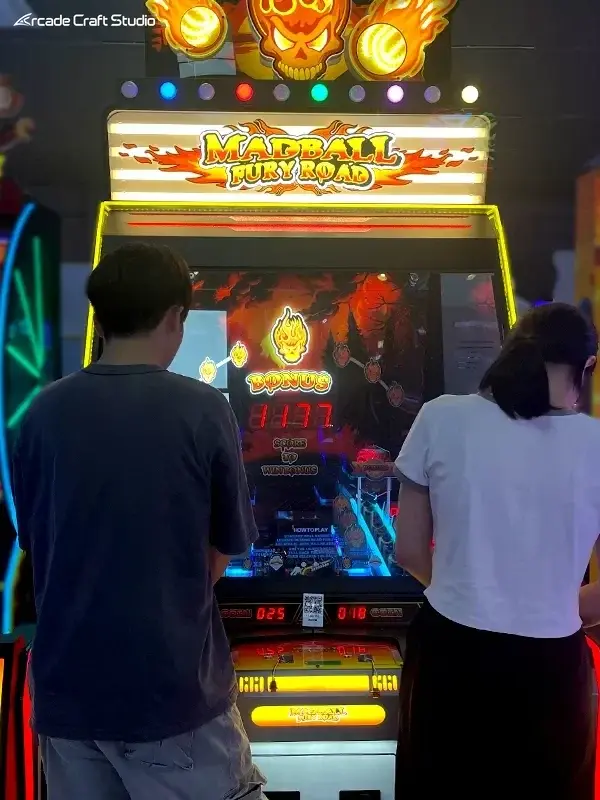 Madball Fury Road Ball Rolling Arcade Redemption Game