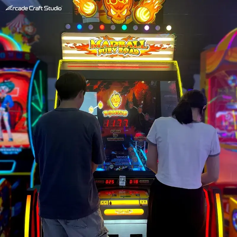 Madball Fury Road Ball Rolling Arcade Ticket Game