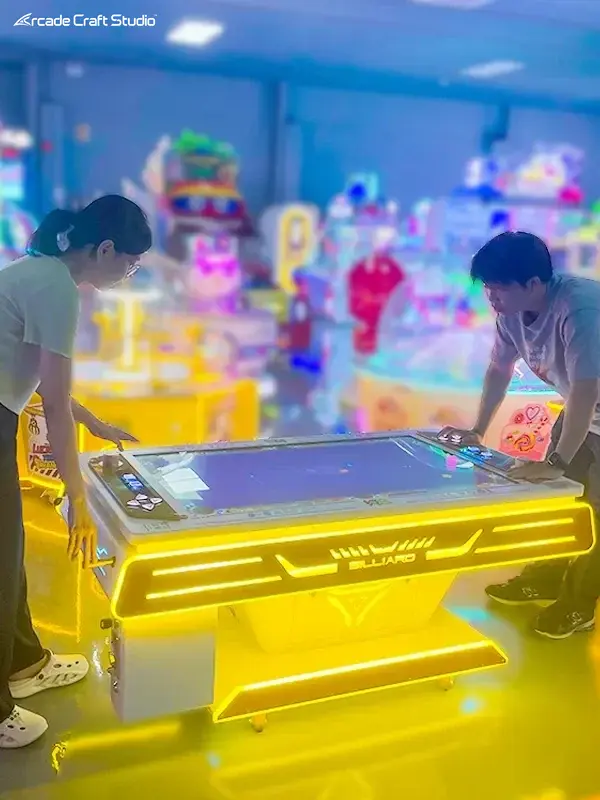 2 Players Pool Table Video Game Arcade Machine