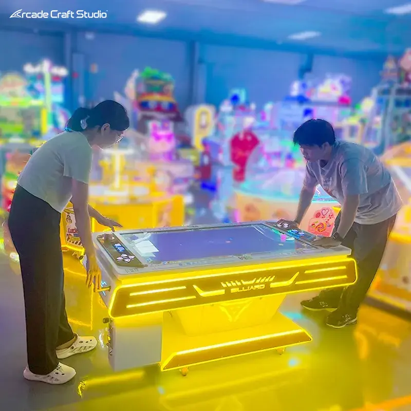2 Players Pool Table Video Game Arcade Machine