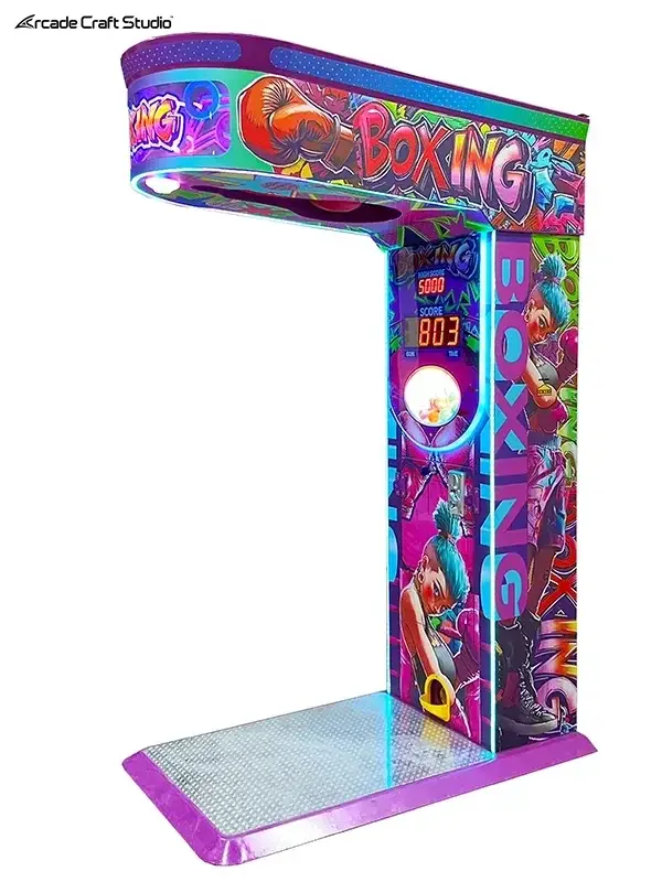 Kids Punching Bag Arcade With Gashapon Bonus