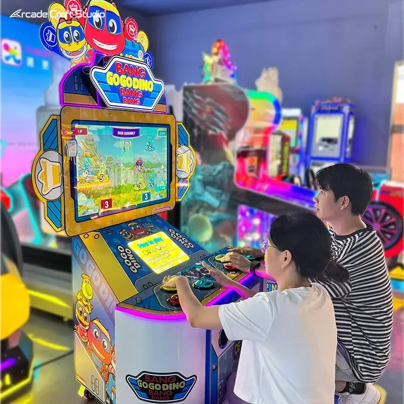 Dino Quick Press Video Arcade Ticket Game