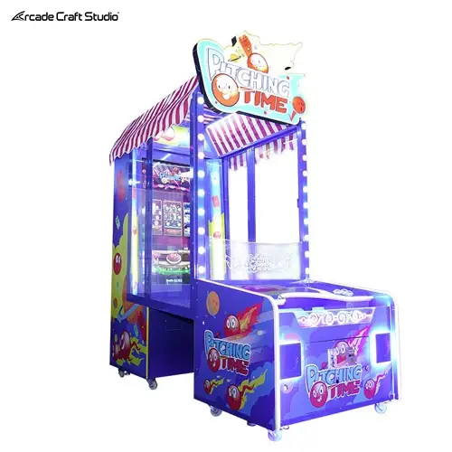 Pitching Time Ball Toss Arcade Game Redemption Game Machine