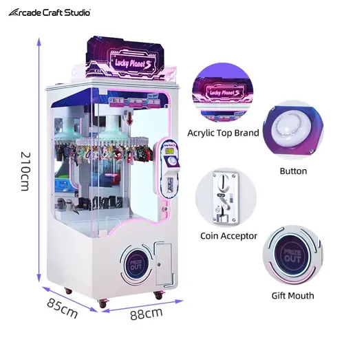 Lucky Planet S Coin Operated Prize Game Machine