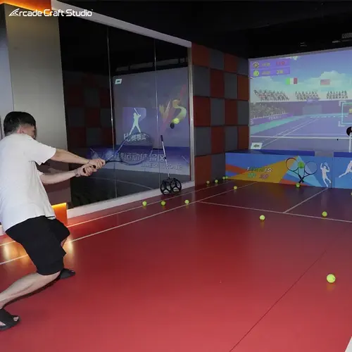Interactive Projection Indoor Tennis Simulator