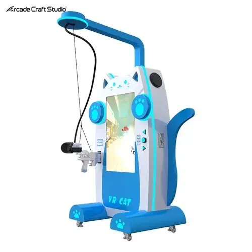 VR Cat Kids Shooting Arcade Machine