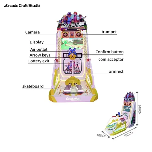 Kids Scooter Hero Skateboard Arcade