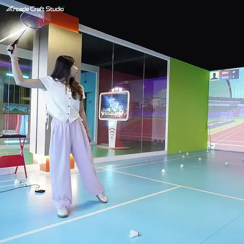 Interactive Projection Badminton Simulator Game