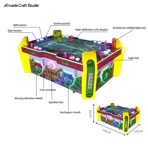 6 Players Snake Arcade Prize Redemption Game