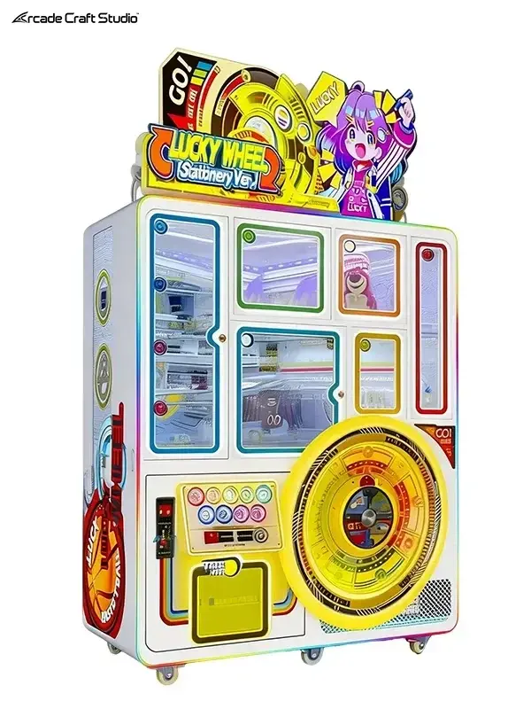 Lucky Wheel Coin Operated Prize Machine