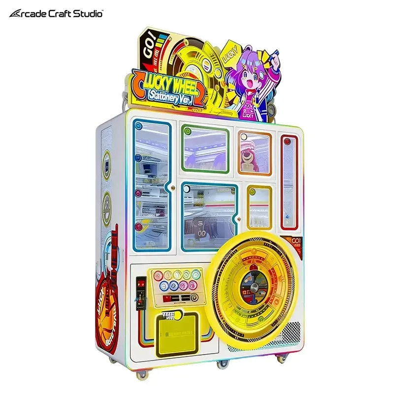 Lucky Wheel Coin Operated Prize Machine