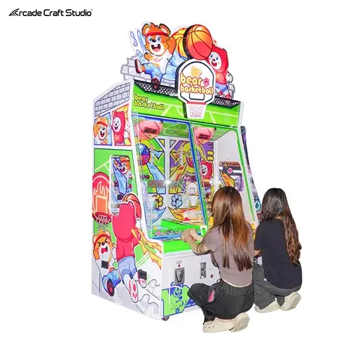 Bear Basketball Kids Ball Shooting Arcade Game