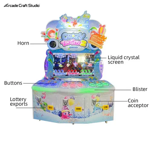 Crazy Toy City 2 Ticket Redemption Game Machine