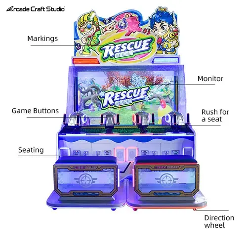 Crisis Rescue Water Shooting Arcade Game