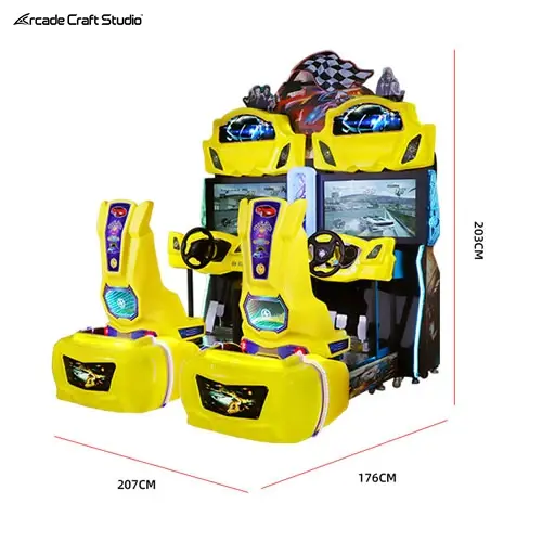 2 Players Car Driving Arcade Game