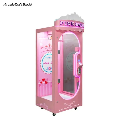 Pink Date Machine Scissors Cut Prize Machine