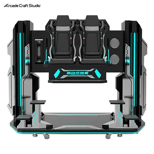 VR 720 Degree Rotation Roller Coaster Simulator Chair