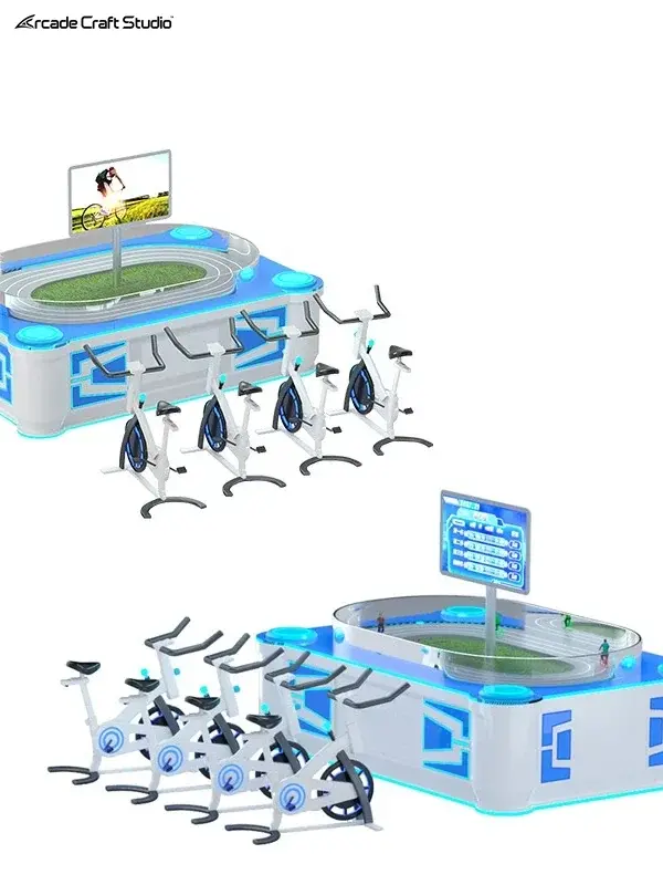 Sand Table Synchronous 4 Person Bicycle Arcade