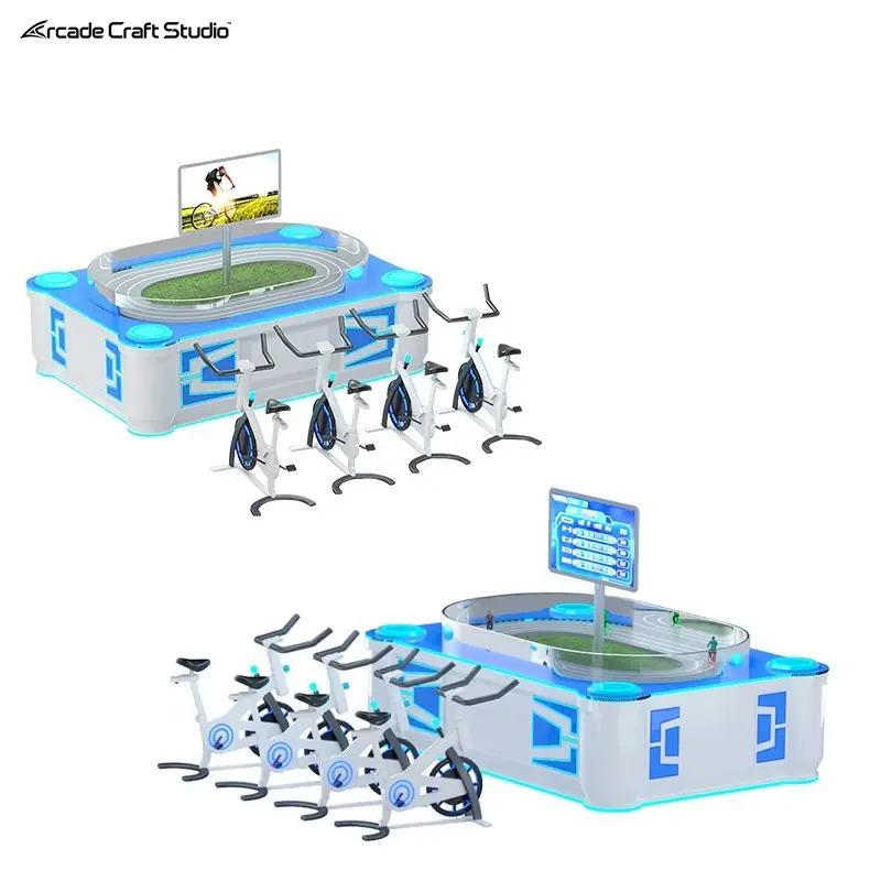 Sand Table Synchronous 4 Person Bicycle Arcade