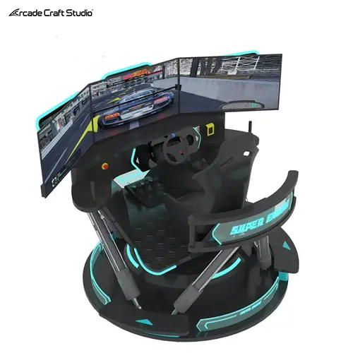 Super Engine 6dof Racing Simulator With 3 Screen