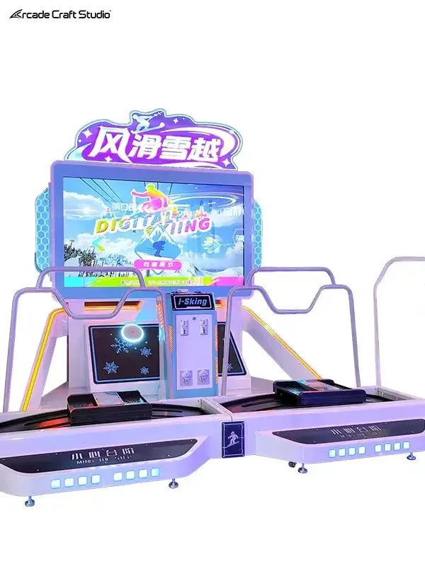 2 Players Skiing Arcade Game Simulator