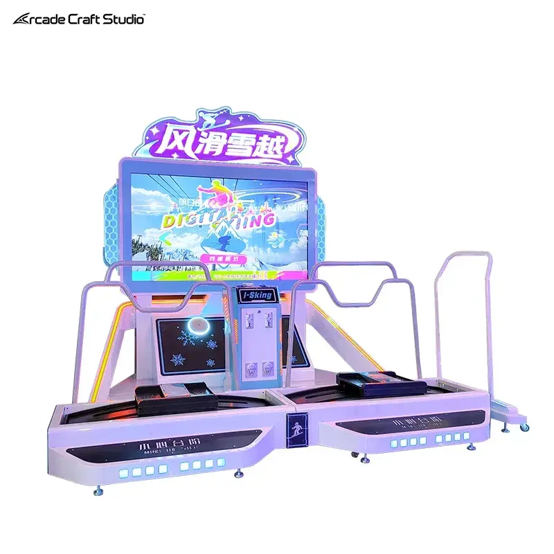 2 Players Skiing Arcade Game Simulator