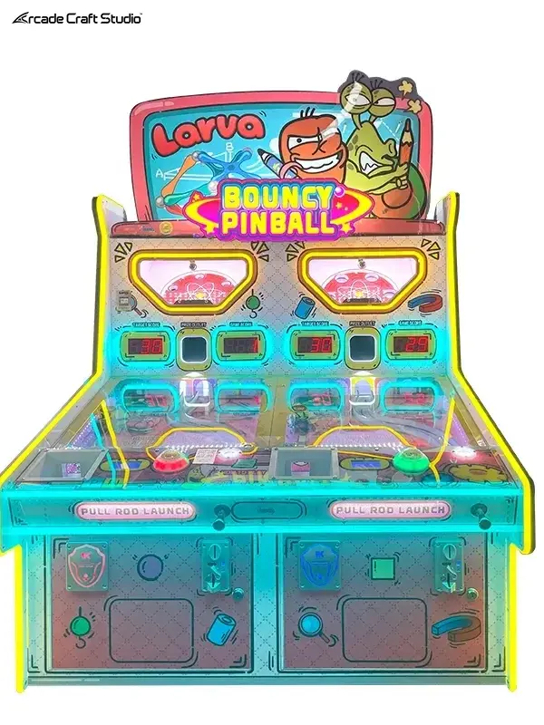 Cartoon Bug Bouncy Pinball Ticket Game Machine